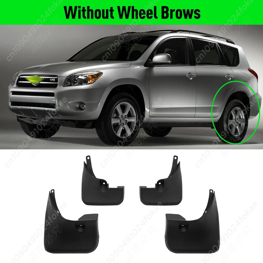 HOCAH 4 Pezzi Auto Parafanghi per Toyota RAV4 2000-2005 XA20 2001-2004,Anteriore Posteriore Parafango Impermeabile e Resistente Antispruzzo Accessori