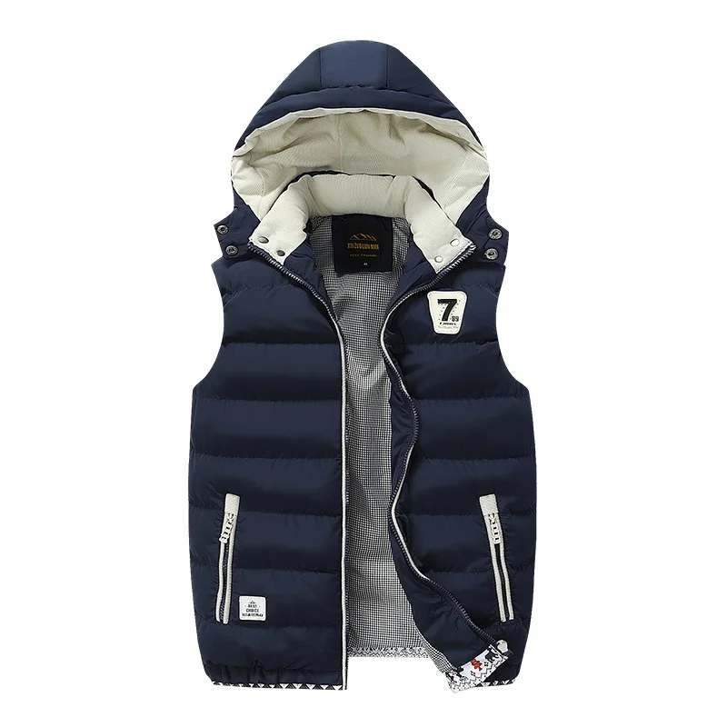 5XL Men Winter Vest Back View