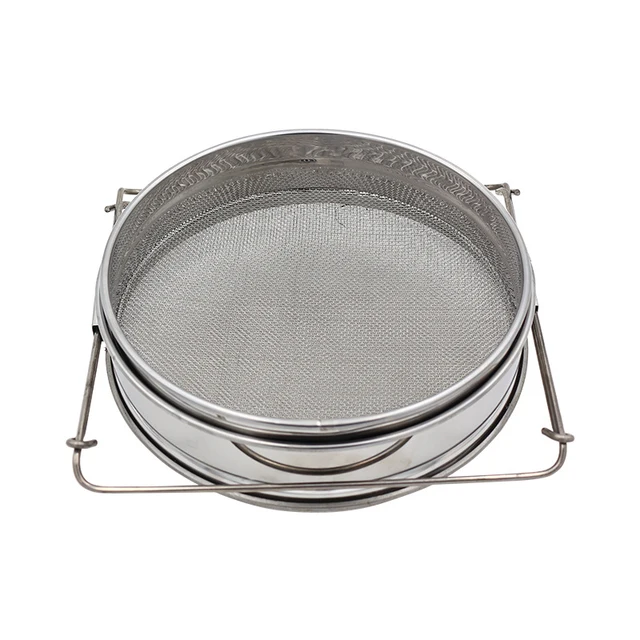 Méz Szűrők Szűrő Képernyő Hálószűrő Méhészeti Szerszámok Rozsdamentes Acél Kétrétegű Szitátáriumi Berendezések Méhek - Image 2