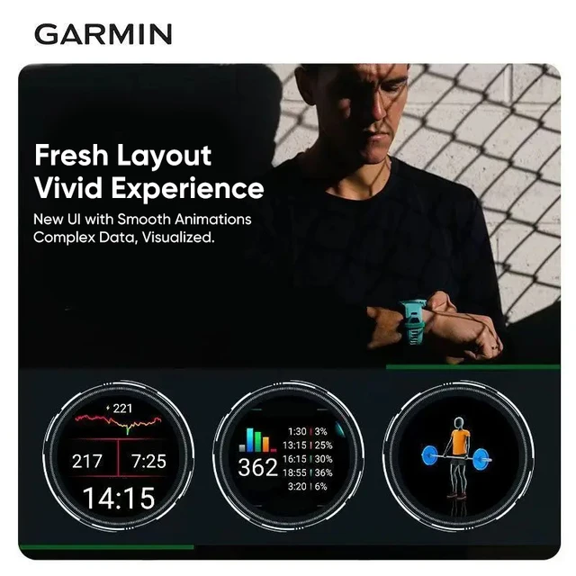 Garmin Forerunner 265 GPS 46mm Smartwatch 1.3" AMOLED Touchscreen Display Heart Rate Monitoring Training Metric Message Notice - Image 4