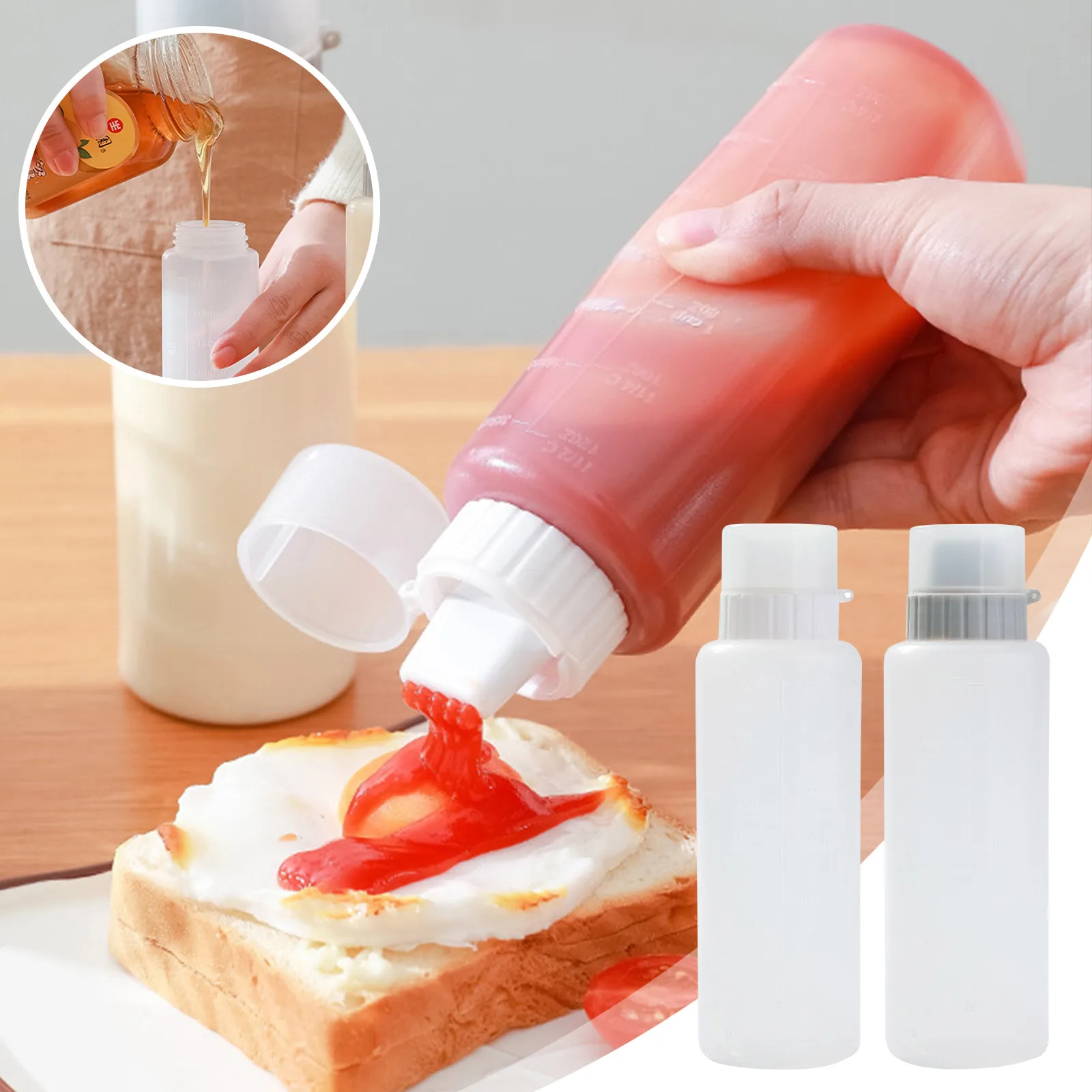 

Large Squeeze Condiment Bottles With Nozzles Ketchup Bbq Sauces Olive Oil Bottle Dispenser Squeeze Sauce Bottle Kitchen Gadget