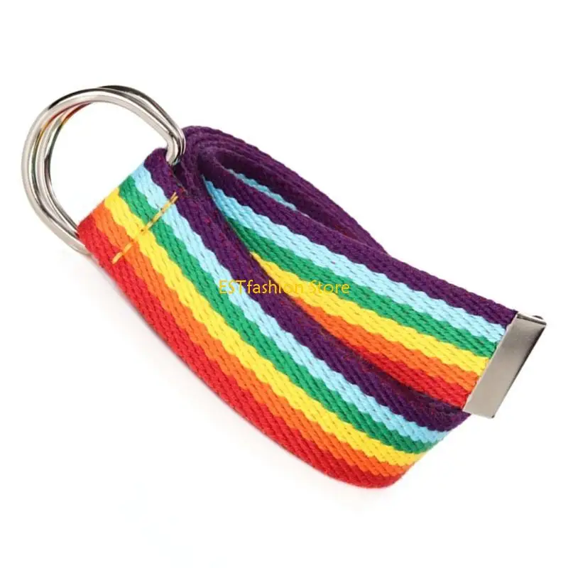 Y5GC Regenbogen Taillenkette schöner gewebter Gürtel für Frauen Prom Banquet Club Party – Detail 9