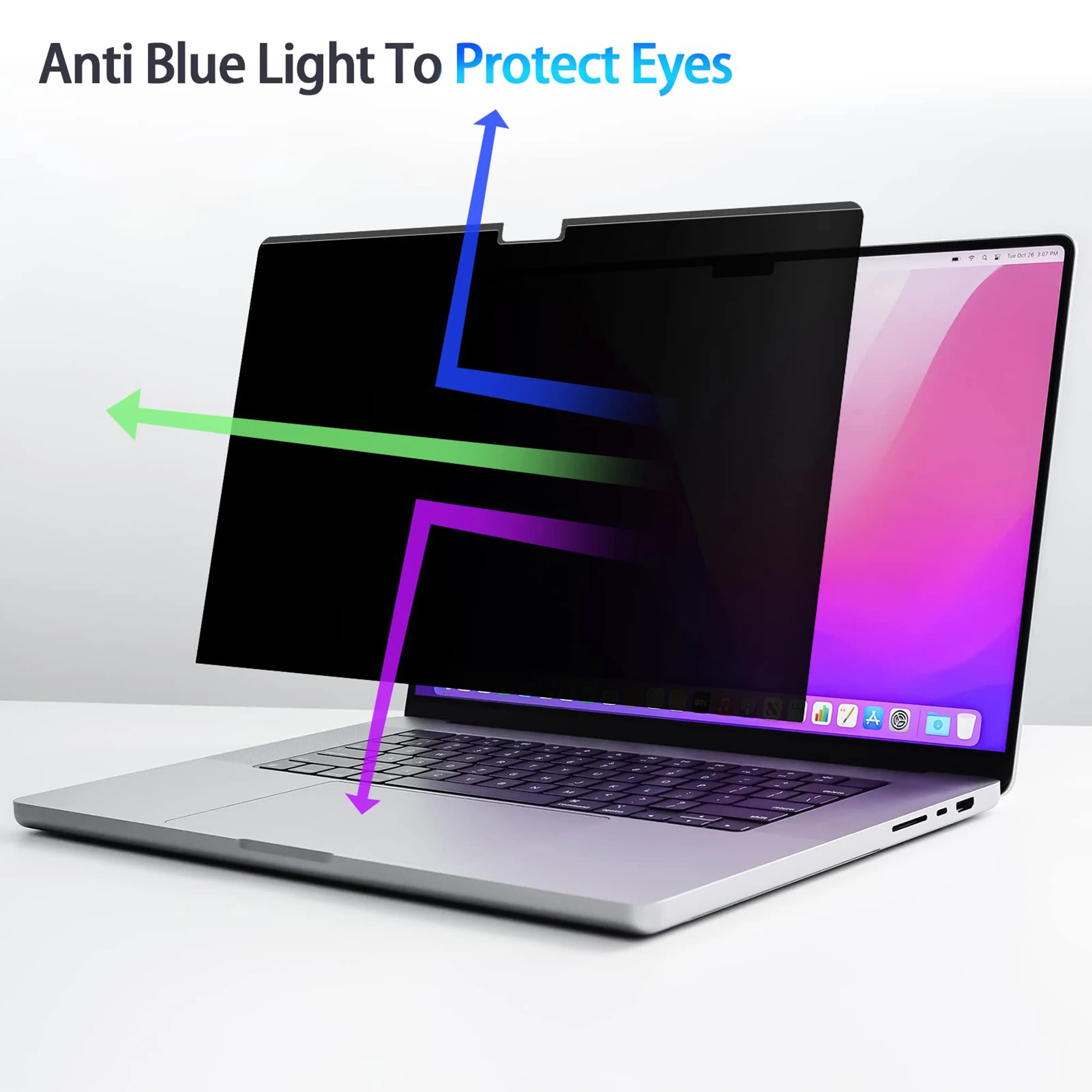For MacBook Air 13 M2 A2681 Magnetic Adsorption Privacy Filter Screens Protective film