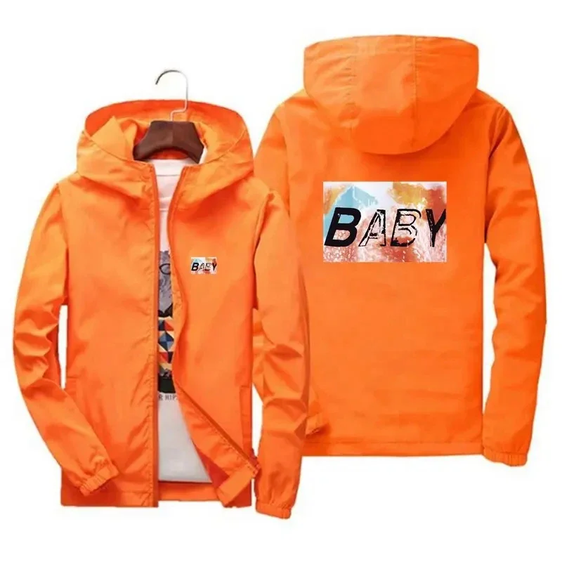 

Новинка 2024, Мужская модная бейсбольная куртка с капюшоном, для уличного спорта, ветрозащитная Повседневная куртка на молнии