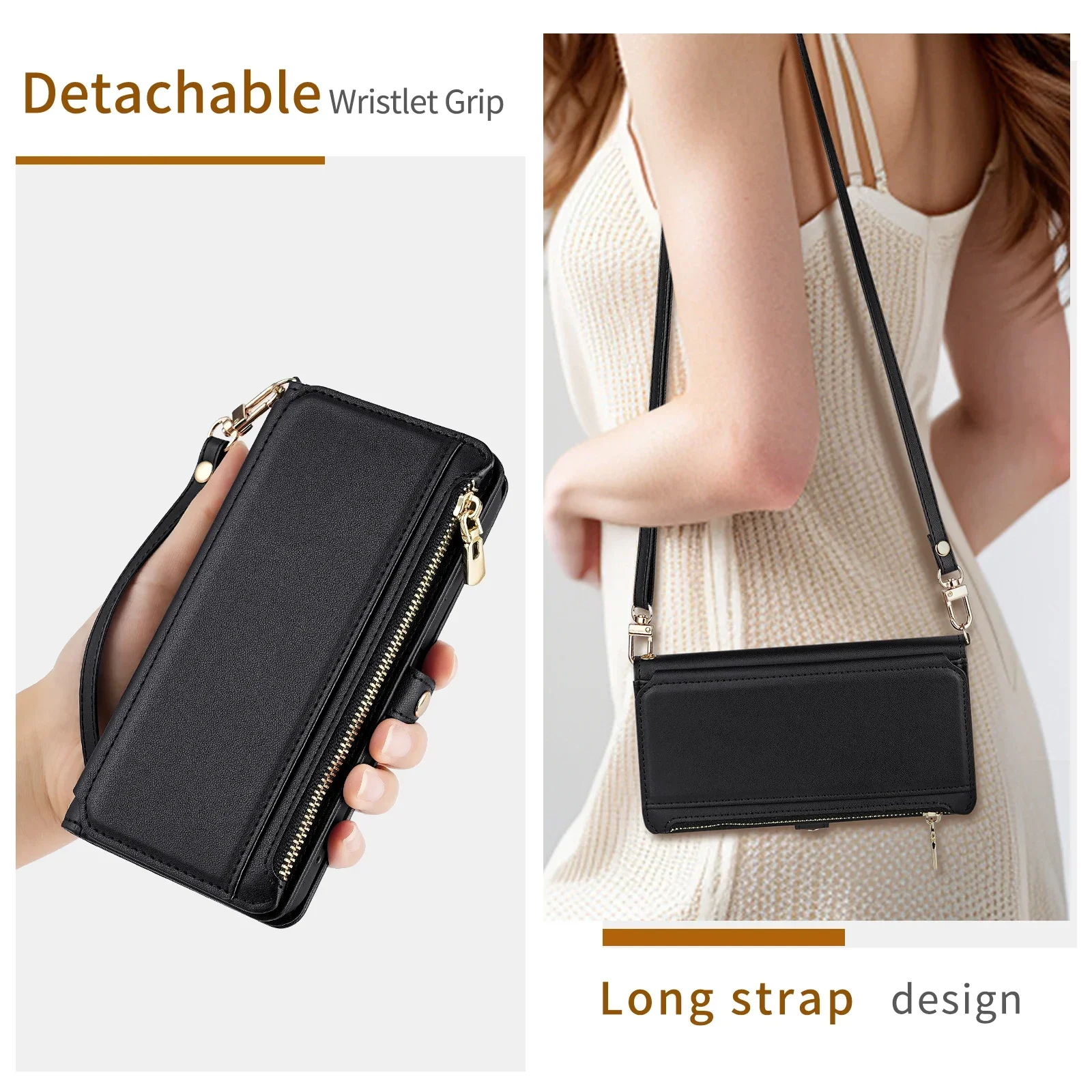 Premium Flip PU Leather Wallet Phone Case