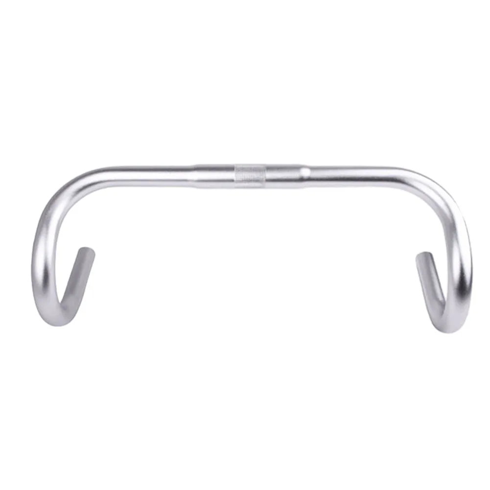 Road Bicycle Drop Handlebar 25.4x420mm Aluminum Alloy Polishing Silver Bent Bar Bike Handle Bar Replacement Accessories