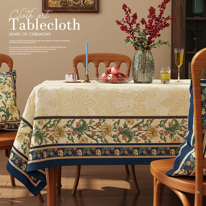 

Table cloth waterproof dining table fabric art rectangular cotton linen tea table mat table cloth