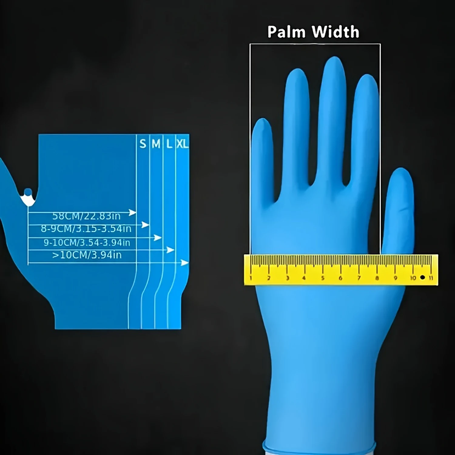 Disposable Gloves Disposable Nitrile Gloves 100/50Pcs Waterproof Oil Proof Anti-static Durable Gloves For Kitchen Cooking Tools