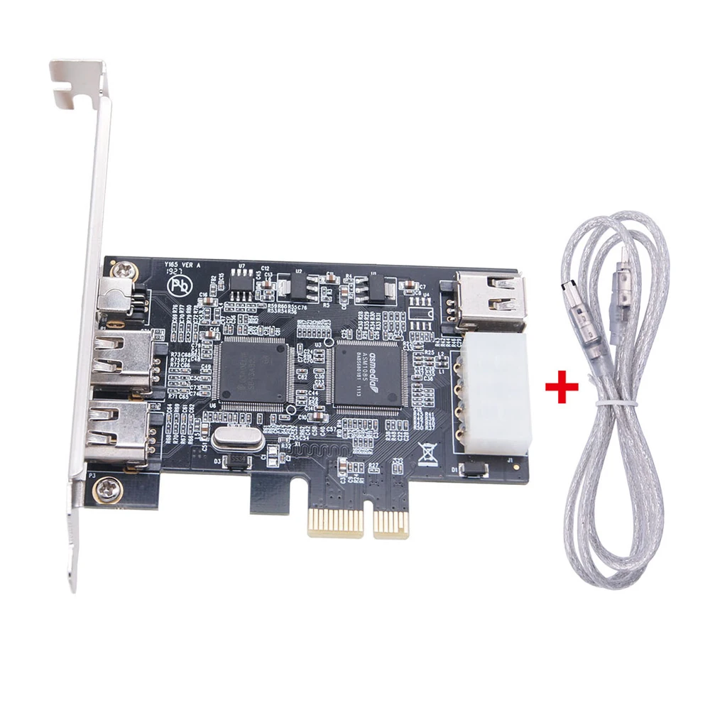 

Плата расширения с 4 портами 1394A, PCI-E 1X к IEEE 1394 DV, видеоадаптер 1x 4Pin 3x 6Pin 1394, контроллер Firewire, карта для настольного ПК