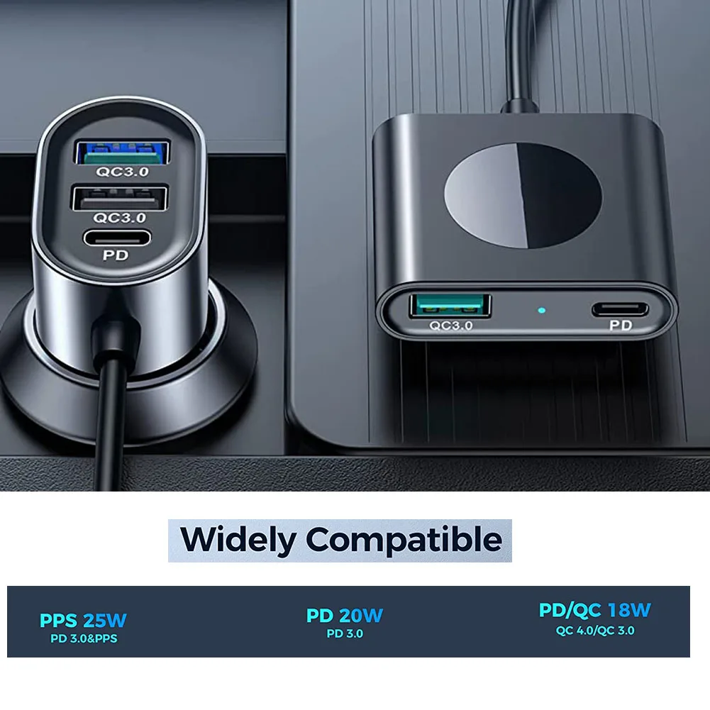 ʰ  , Ƽ   , 72W USB C, PD 3.0, QC 4.0, 3.0, PPS, 25W