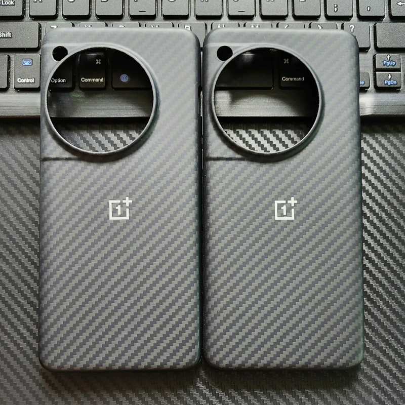 Original Case For OnePlus 12 Case Carbon Sandstone Black Wood Bumper Karbon Protective Cover Case For One Plus 12 5G OPO 4