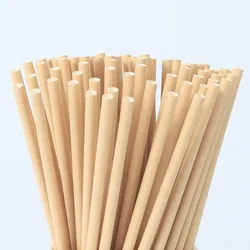 Eco - Friendly Kraft Paper Straws - Biodegradable and Sustainable for Milkshakes (100 Pack) (Brown)