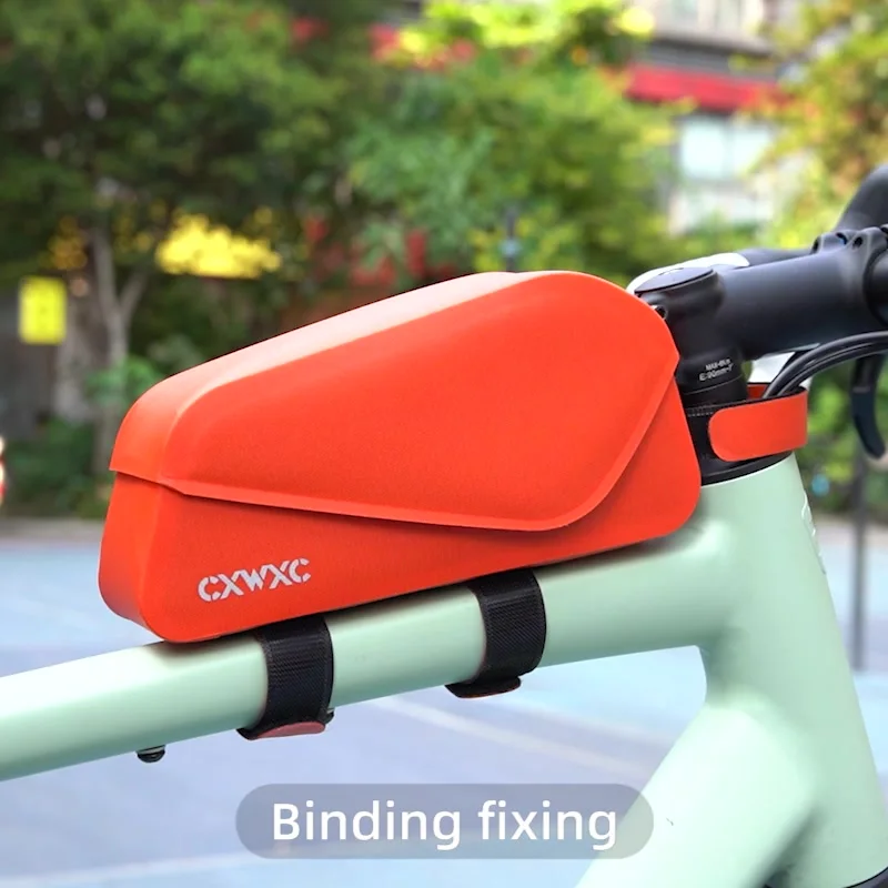 CXWXC Bike Top Tube Bag TPU Waterproof Cycling Front Bag Magnetic