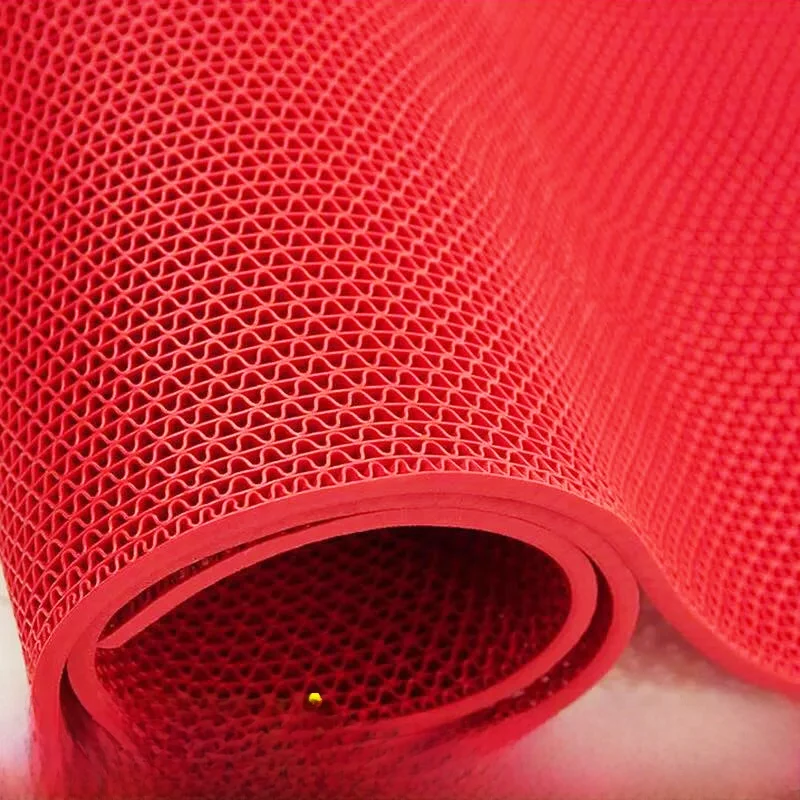 Non-Slip Batoom Kitchen ower PVC Carpet Hollow out Plastic Door Mat Home Use Rug Easy to Clean hine Weaved Simple Sle