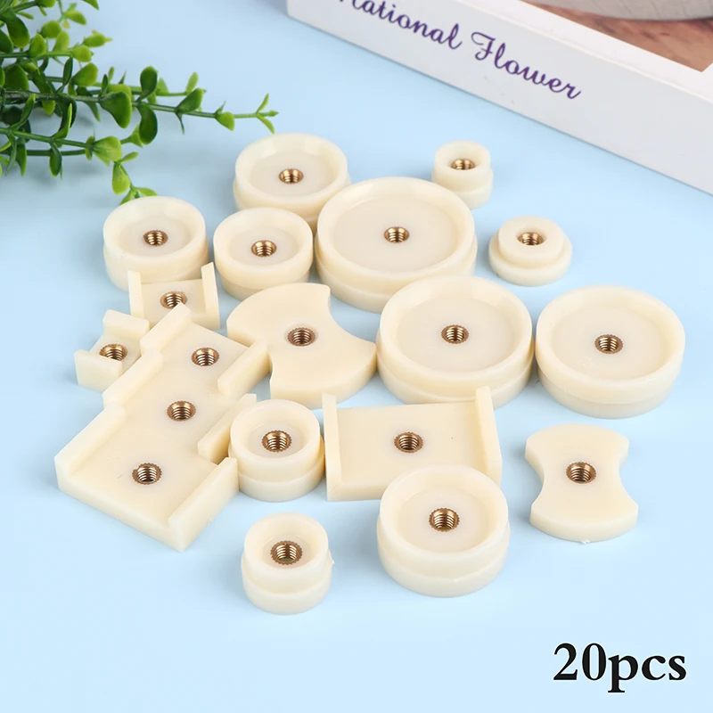 Watch Back Press Tool Set Nylon Prevent Slip 20pcs Fitting Dies Watch Back Case Closer for Watchmaker Watch Repair Tools