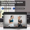 2-Person Portable Steam Sauna Tent Chair Remote Control 1400W 4L 270lbs 75" Tall 104-131°F Home Relaxation Spa 3
