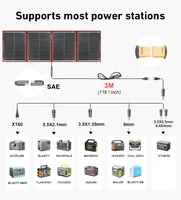 Panneau solaire pliable portable Dokio 300 W 18 V avec contrôleur 12 V adapté aux voyages de camping en famille 2