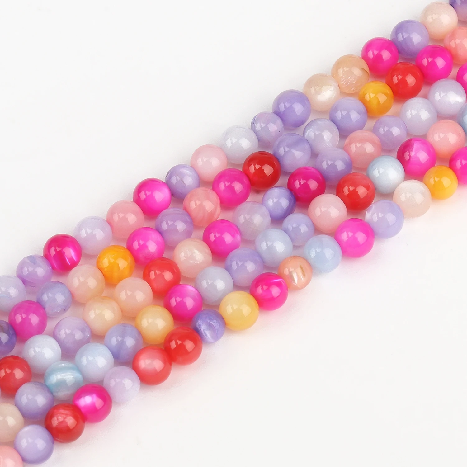 Vibrant Natural Freshwater Shell Beads