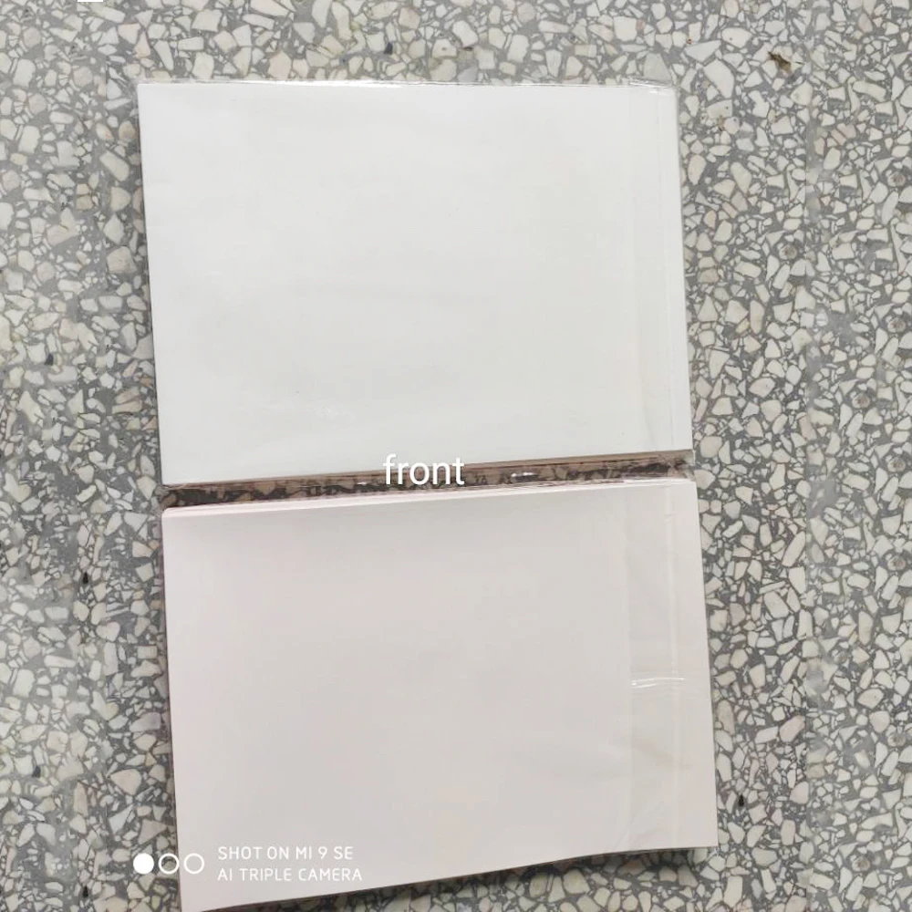 고품질 승화 열 전달 용지, 슬레이트 락 휴대폰 케이스 인쇄, A4 사이즈, 티셔츠용, 무료 배송, 200 매/로트