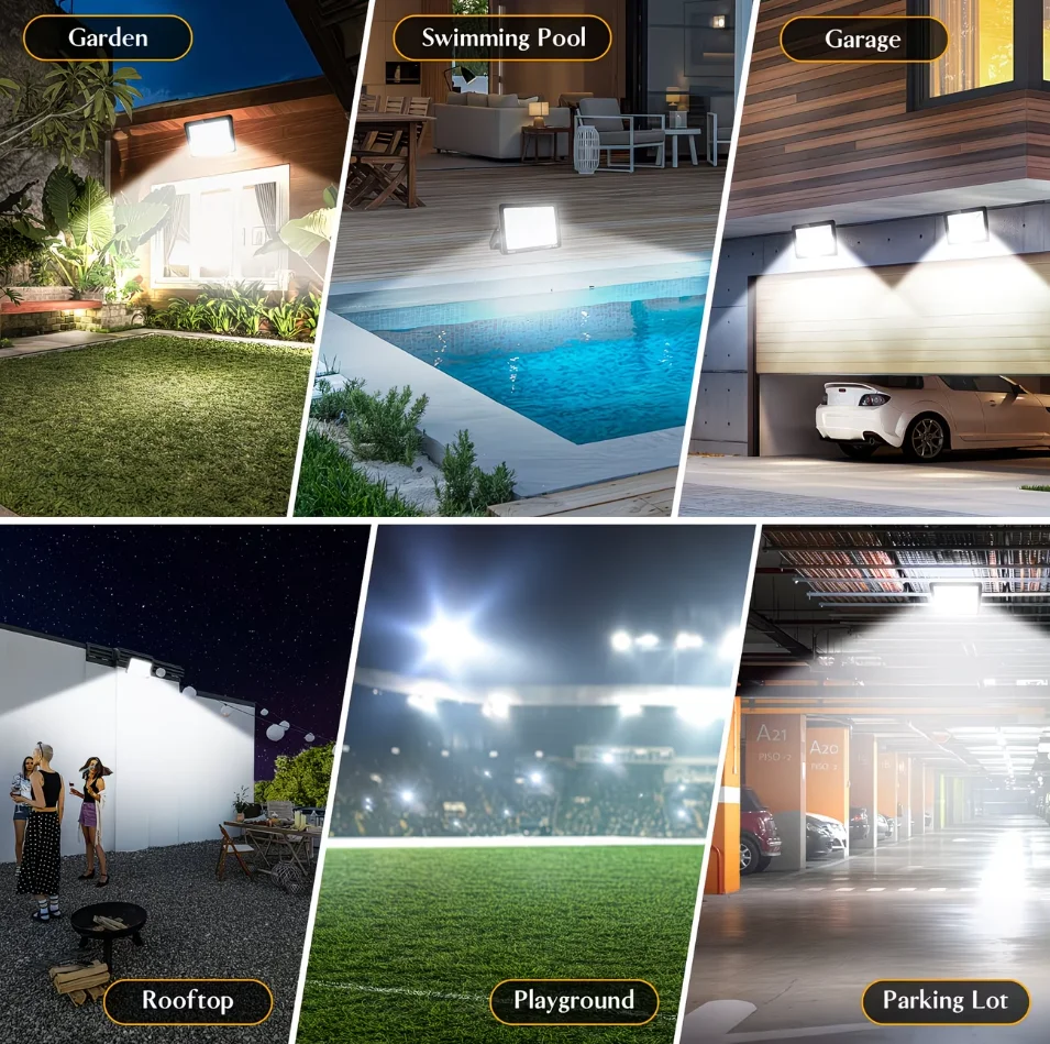 LED 투광등 AC220V 야외 LED 스포트라이트 10W 20W 30W 50W 100W IP66 방수 야외 정원 마당 조명 가로등