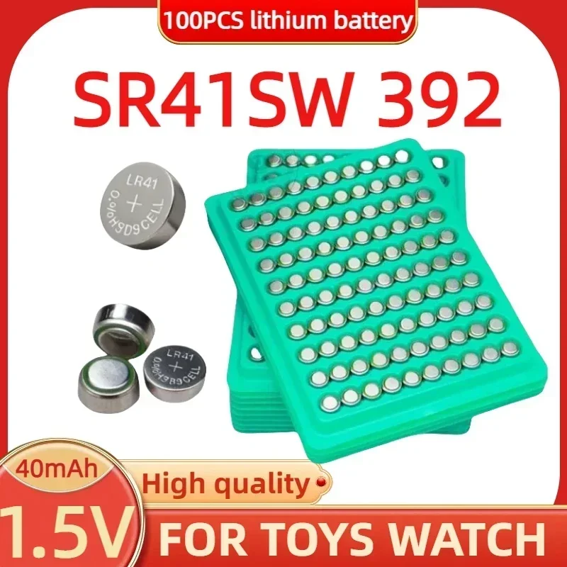 100pcs-LR41-Lithium-Battery-AG3-1-55V-SR41-192-L736-384-SR41SW-CX41 ...