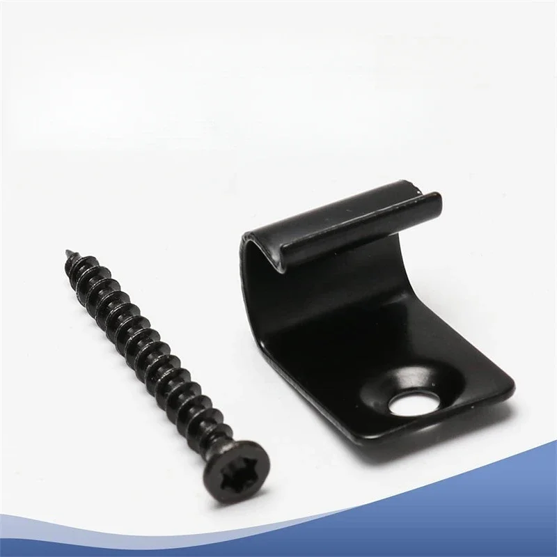 100PCS Composite Deck Clip Outdoor Flooring Fasteners Stainless Steel Black Decking Clips Start Clips Furniture Accessories