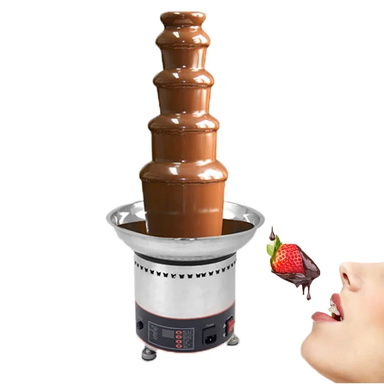 5 Layer Chocolate Fountain Cascade Machine/ Chocolate Fountain Melting Machine/ 110V Fountains For Home