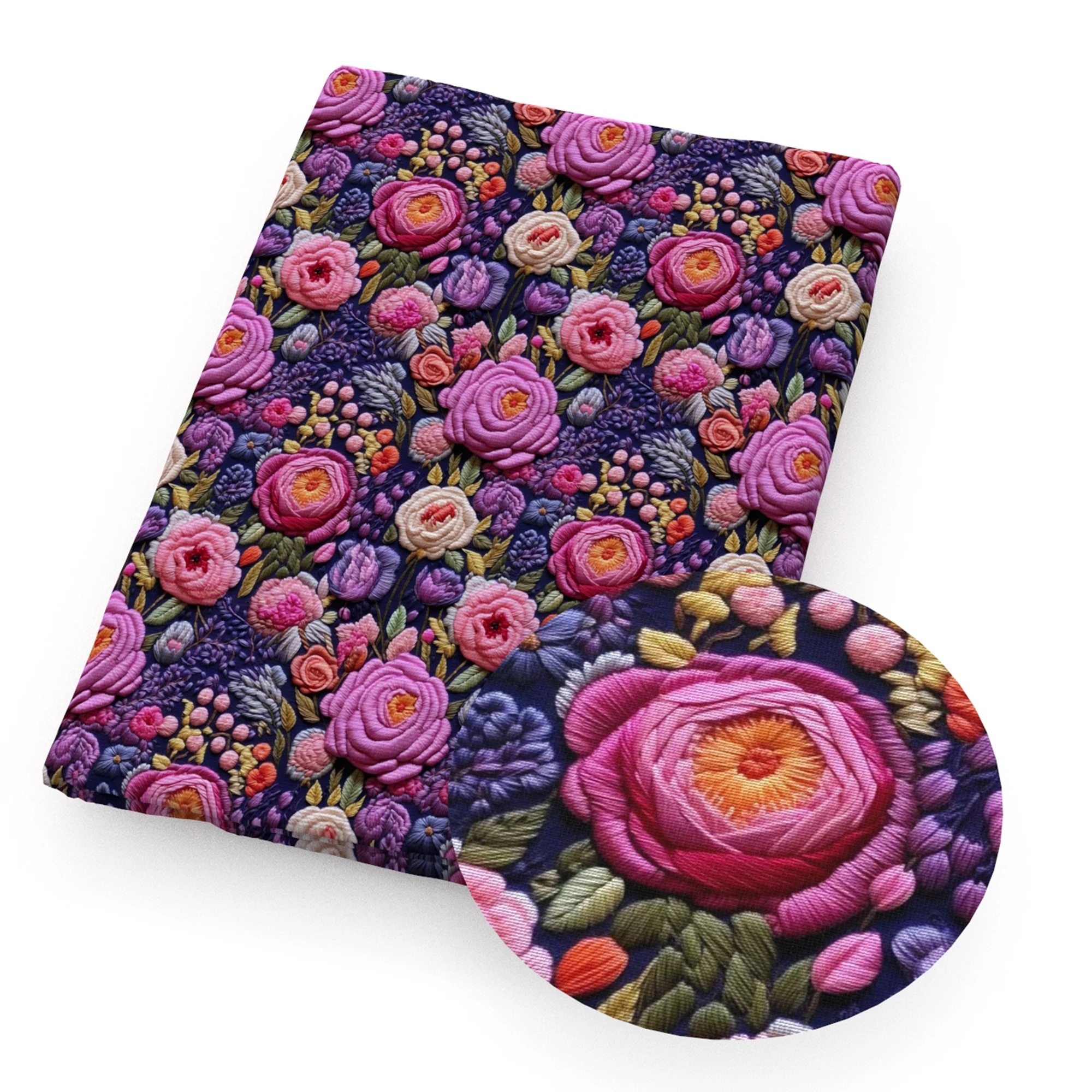 Lot De 50 Tissus Coton Patchwork 25x25 Cm – Imprimés Variés Pour Couture, Quilting Et Créations Manuelles