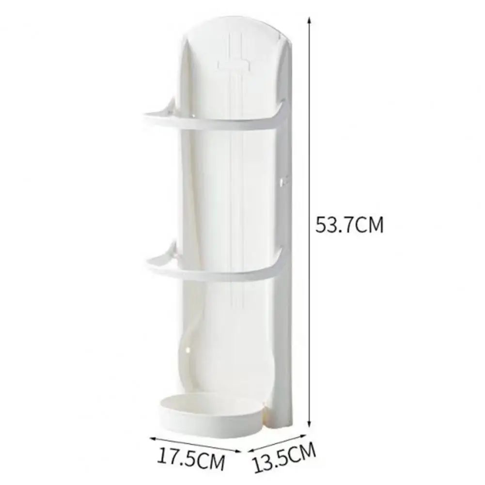 Umbrella Holder with Removable Drainboard Space-saving Umbrella Holder Adjustable Wall Mount Stand with Detachable