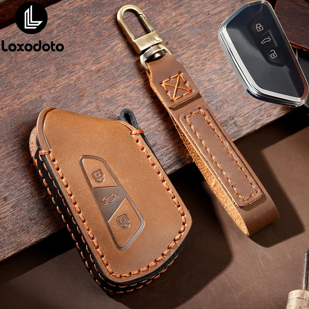 가죽 지갑 키 Fobs 키 케이스 키 체인 자동차 키 커버 좌석 cupraformentor Leon Skoda Octavia A8 for VW Golf 8 ID4