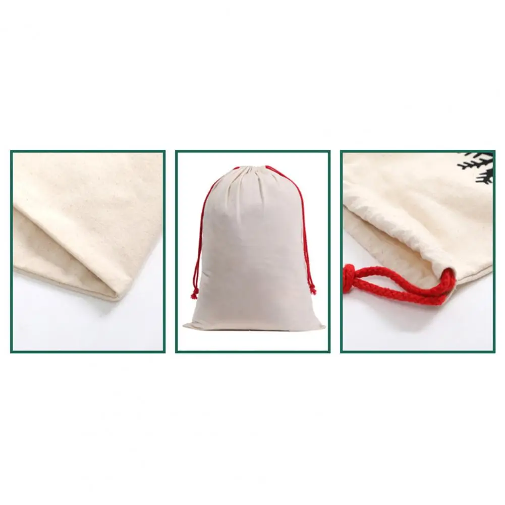 Food-safe-Christmas-Gift-Bag-Canvas-Santa-Sack-Spacious-Drawstring