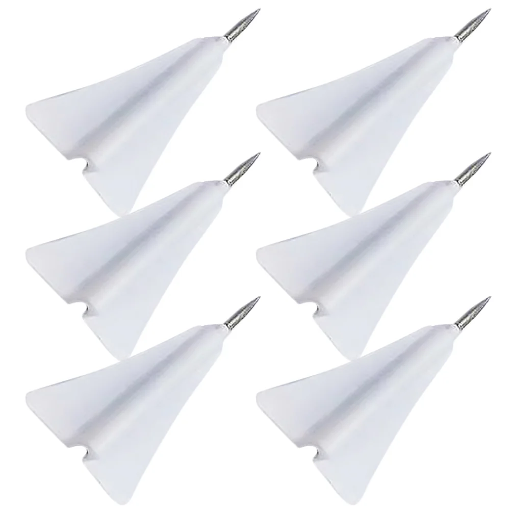 

6 Pcs Aircraft Pushpin Delicate Thumbtacks Convenient Home Accessory Small Compact Pushpins Replaceable Decorate Rose Shaped