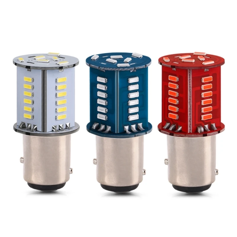 

LED Light Bulb Cold White 6000K 12V 1157-4014-30 Motorcycle Lights Bulb 720LM F19A