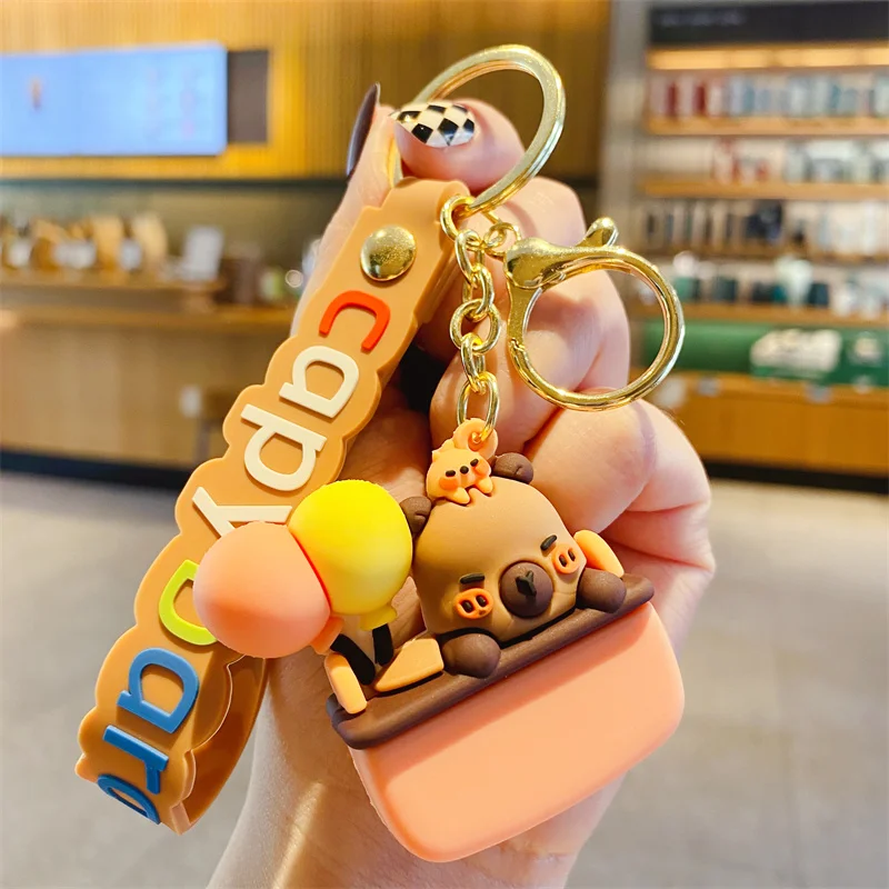 Capybara Keychain - Cute Cartoon Charm