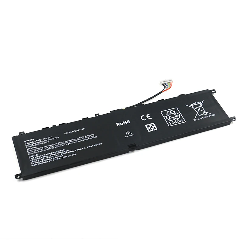Bateria do Portátil para Msi Gp66 Gp76 Ms17k3 Leopard Série 10ug 15.2v 96wh 6300mah Ferramentas Gratuitas Novo Bty-m57 - Imagem 6