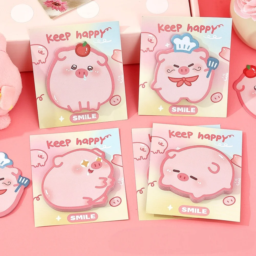 Adorable Pig-Shaped Sticky Notes – Cute Memo Pads