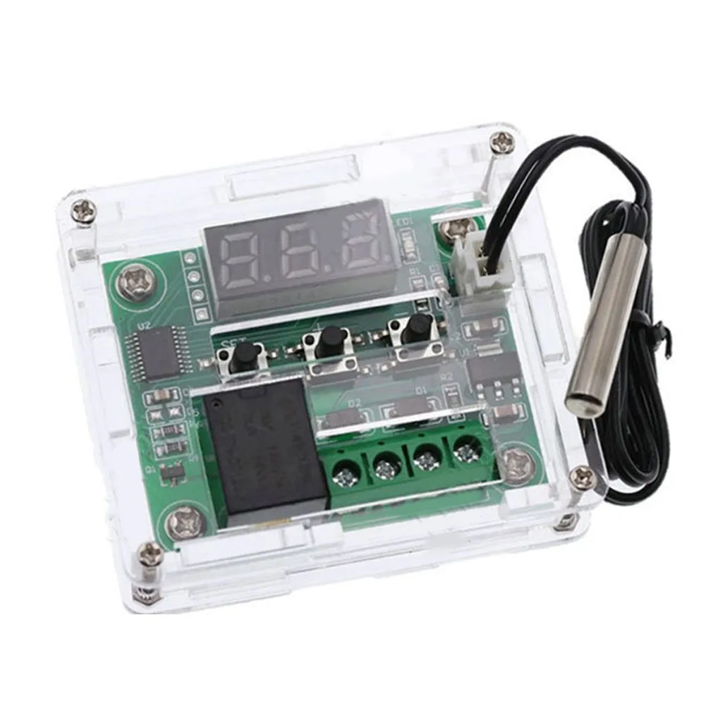 

Convenient Clear Acrylic Case W1209 12V Digital Temperature Control Switch Sensor for Efficient Cooling and Heating