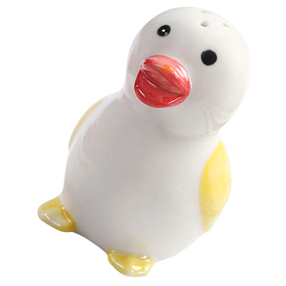 

Portable Pepper Shaker Kitchen Salt Jar Adorable Statue Seasoning Bottle Ceramic Spice Shaker