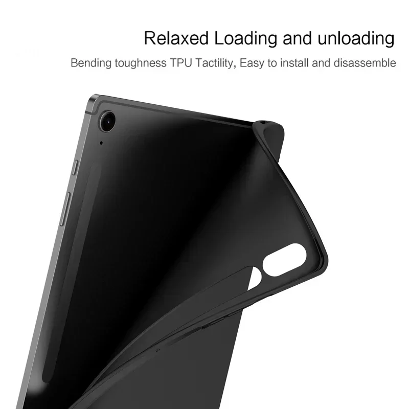 Black Silicone TPU Protective Shell Back Cover