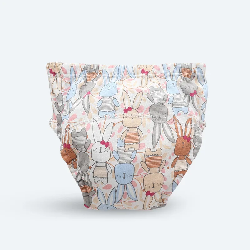 Reusable Baby Waterproof Diapers Pee Shorts Underwears Soft Cotton Toddler Potty Training Pants for Boys Girls Baby Nappies