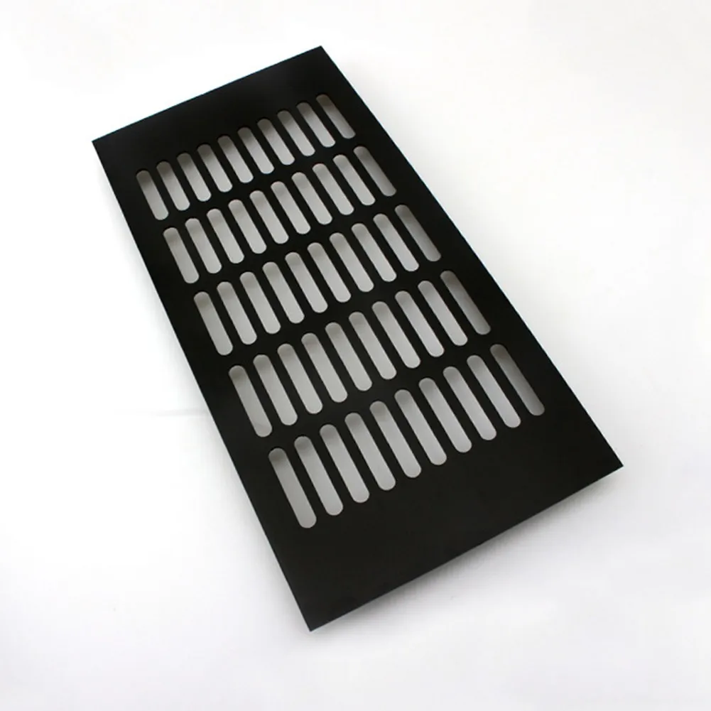 Ventilation Grills Aluminium Rectangular Breathable Mesh Cabinet Wardrobe Air Vent Grille Ventilation-Cover Exhaust Grid 80mm