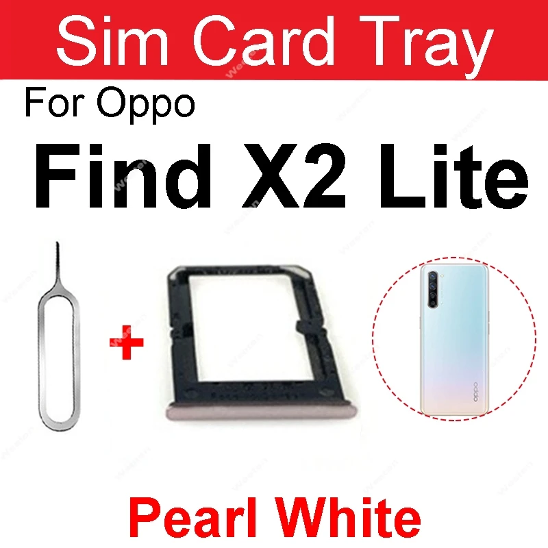 SIM Card Tray For OPPO Find X X2 X3 Pro X3 X2 Lite Sim Card Slot