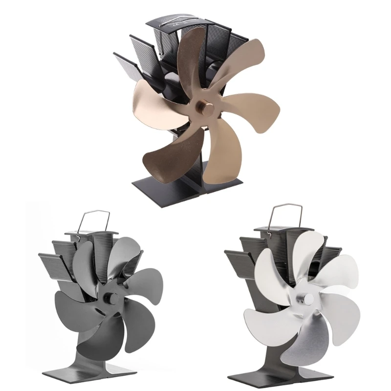 

Stove Fan 6-Blade Upgrade Heat Powered Fan for Ideal Gift for Your Home Family
