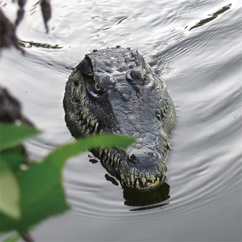Halloween prank toy boat remote control simulation animal crocodile boat 2.4G electric simulation water floating Toys 6