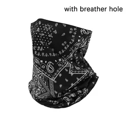 Breathable Summer UV Protection Face & Neck Scarf (Black)