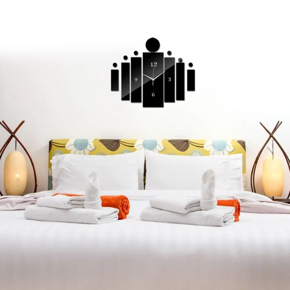 3D DIY Acrylic Mirror Sticker Wall Clock Digital Wall Clock Wall Clock Sticker For Office Kids Room Home Decor