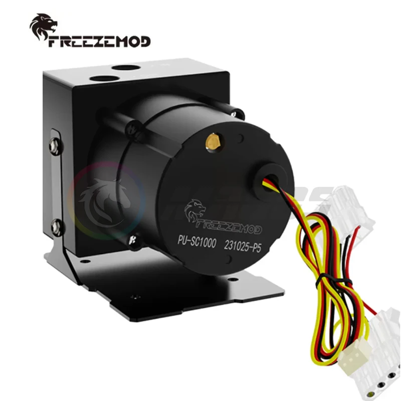 Zemod d5 Pwm Bomba Fluxo Máximo 1200l h Elevador Metro para pc Refrigeração de Água Preto Pu-mp-m18w - Imagem 6