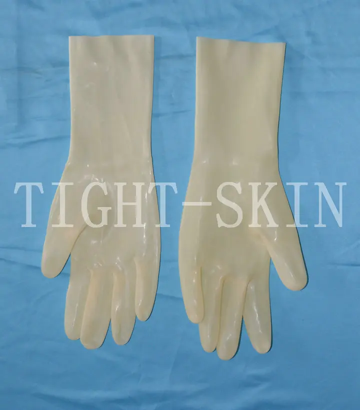 Latex Gloves Unisex Short Mittens Rubber Wrist Fetish Costume Female