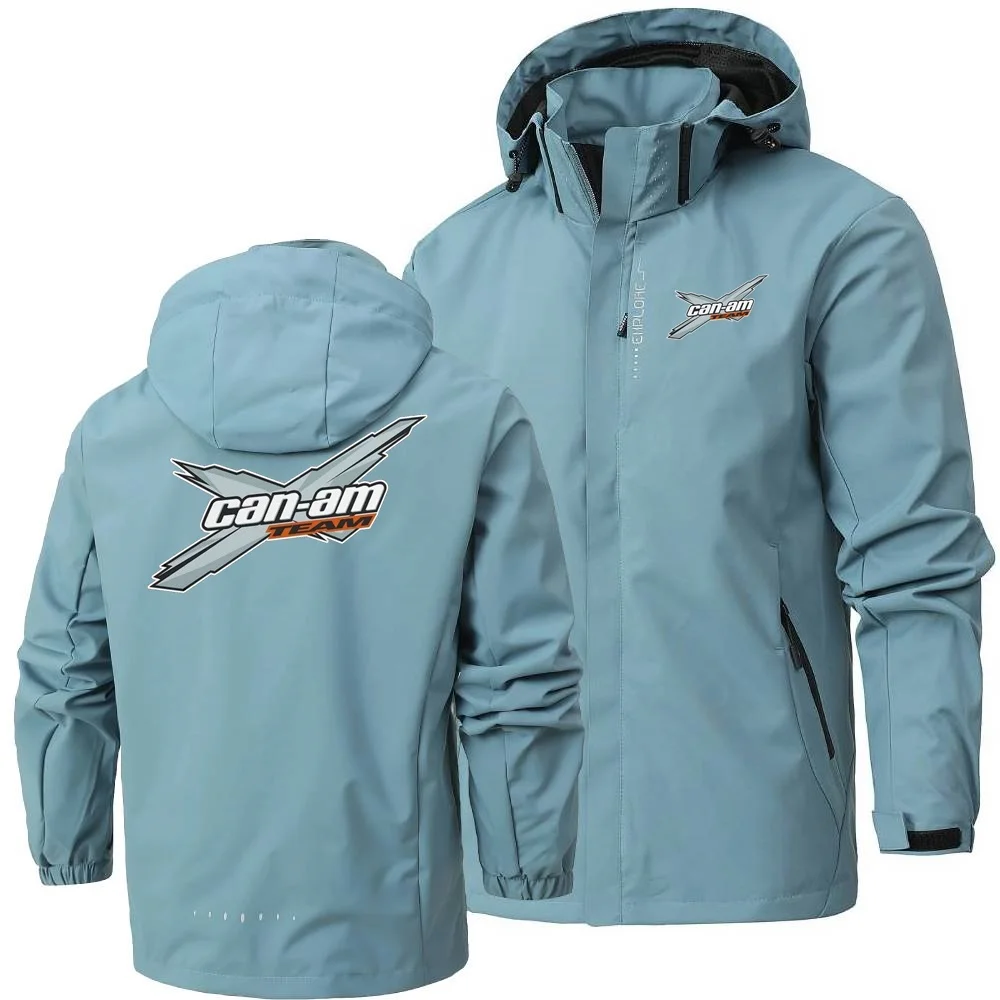 Leisure Mens Women Jackets Can Am Off Road Brp Atv Commander Utv Outlander Windproof Waterproof Hooded Shell Windbreaker Coats 2