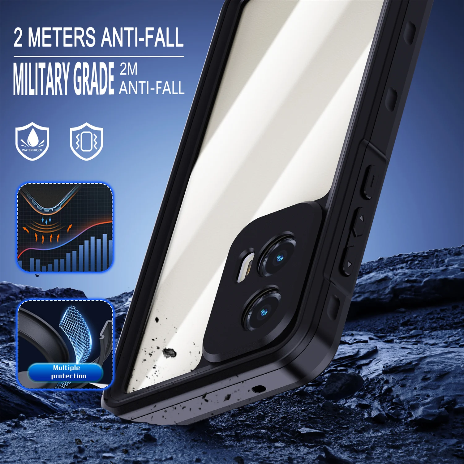 Shellbox IP68 Waterproof Case for MOTO G Stylus 5G 2024 Military